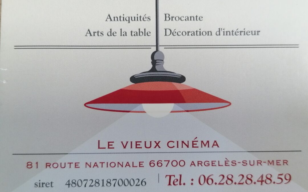 Brocante, le vieux cinéma – Argelès-sur-Mer
