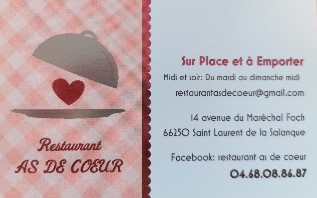 Restaurant As de Cœur – Saint-Laurent-de-la-Salanque