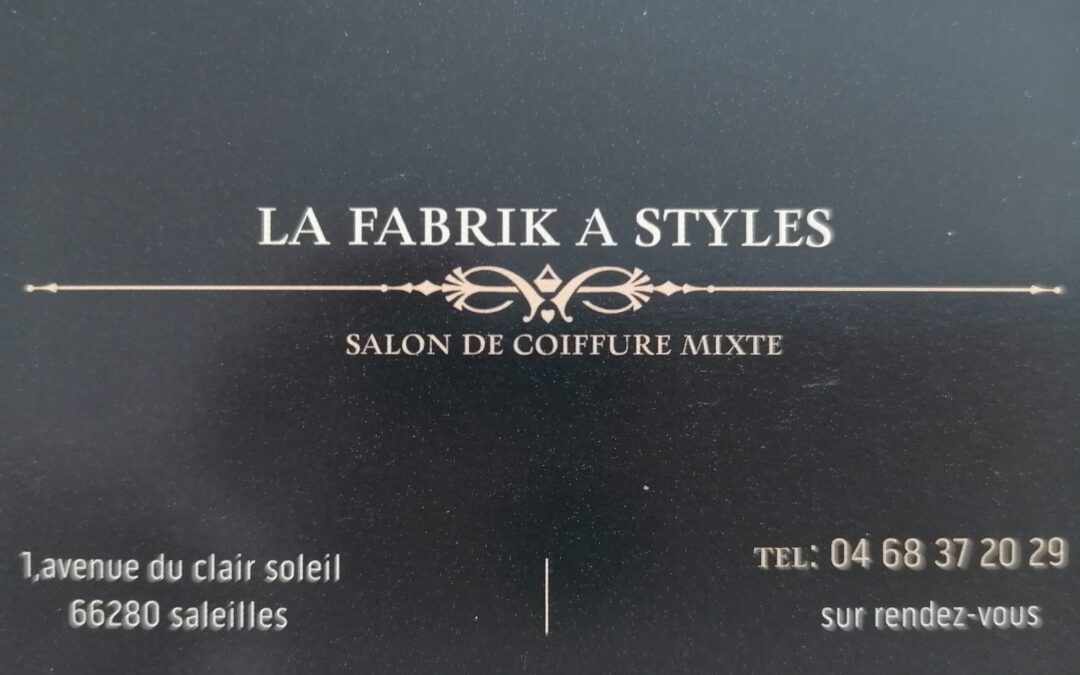 La Fabrik à Styles – Saleilles